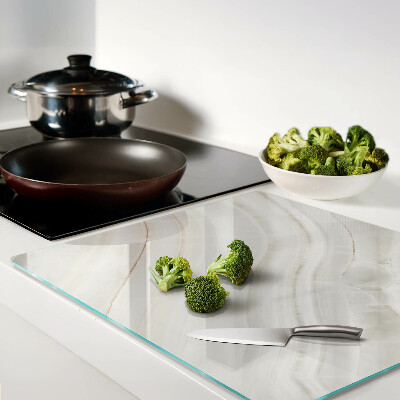 Tábua para corte Mármore com fios de ouro