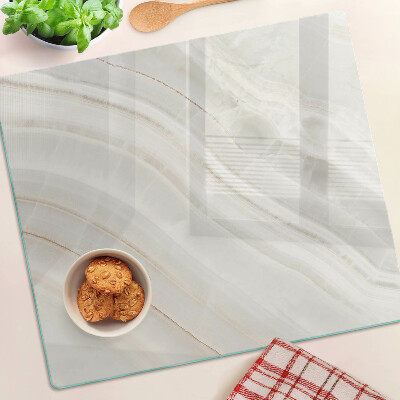 Tábua para corte Mármore com fios de ouro