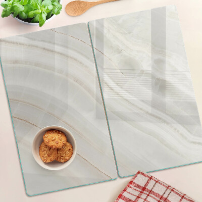 Tábua para corte Mármore com fios de ouro