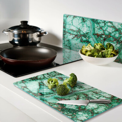 Tábua para cozinha Mármore em tons de verde