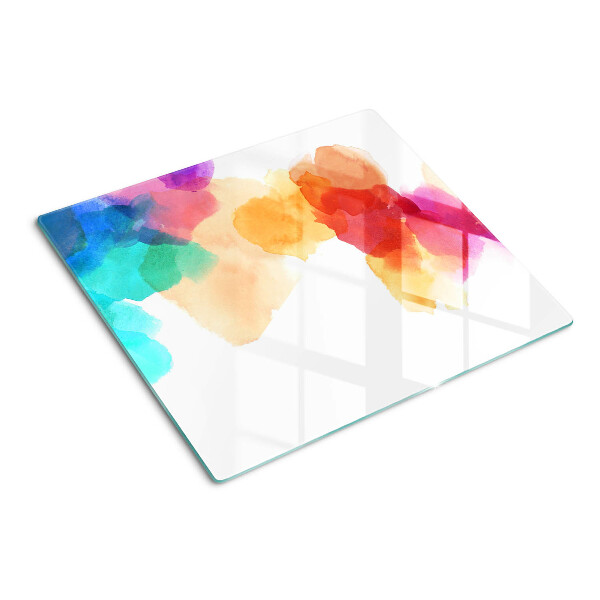 Tábua para cozinha Manchas coloridas de aquarela