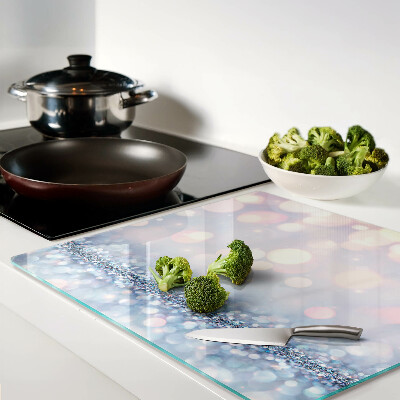 Tábua para cozinha Luzes brilhantes com detalhes em diamante