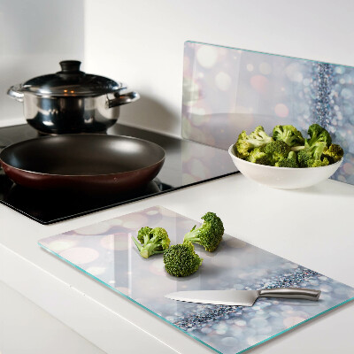 Tábua para cozinha Luzes brilhantes com detalhes em diamante