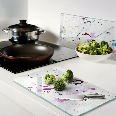 Tábua para corte Respingos de tinta em estilo abstrato