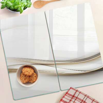 Tábua para corte Ondas abstratas em tons de bege