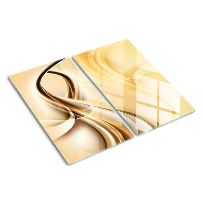 Tábua para cozinha Ondas abstratas em tons de bege