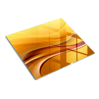 Tábua para cozinha Ondas em tons de dourado