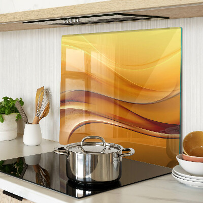 Tábua para cozinha Ondas em tons de dourado