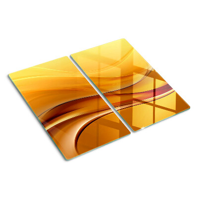 Tábua para cozinha Ondas em tons de dourado