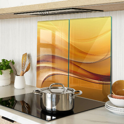 Tábua para cozinha Ondas em tons de dourado