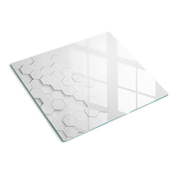 Tábua para corte Hexágonos em tons de cinza