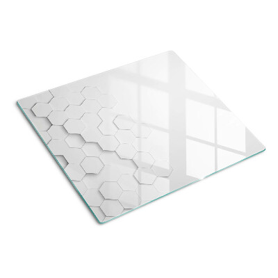 Tábua para corte Hexágonos em tons de cinza