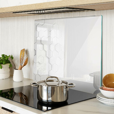 Tábua para corte Hexágonos em tons de cinza