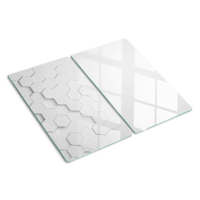 Tábua para corte Hexágonos em tons de cinza