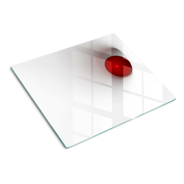 Tábua para corte Círculo vermelho em fundo transparente