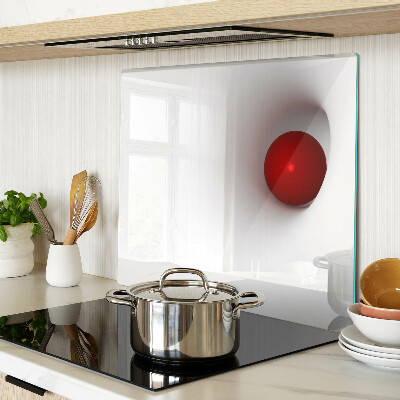 Tábua para corte Círculo vermelho em fundo transparente