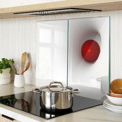 Tábua para corte Círculo vermelho em fundo transparente