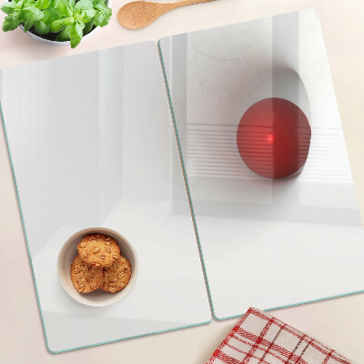 Tábua para corte Círculo vermelho em fundo transparente