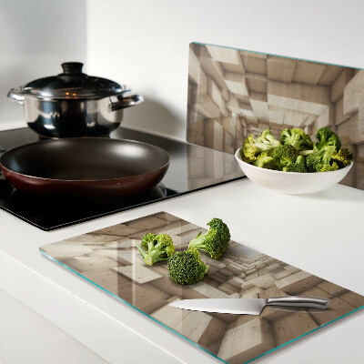 Tábua para corte O interior do túnel de madeira