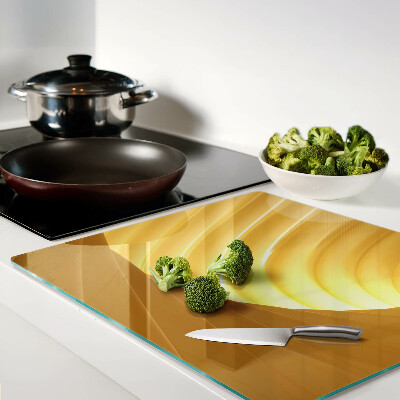 Tábua para cozinha Ondas douradas e janelas