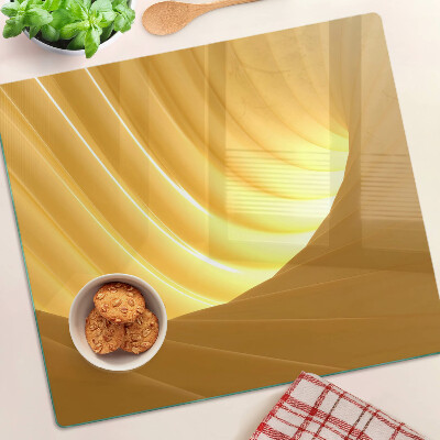 Tábua para cozinha Ondas douradas e janelas