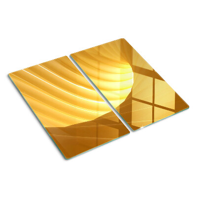 Tábua para cozinha Ondas douradas e janelas