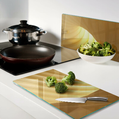 Tábua para cozinha Ondas douradas e janelas