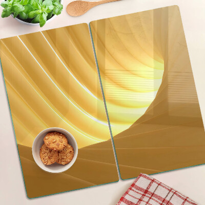 Tábua para cozinha Ondas douradas e janelas