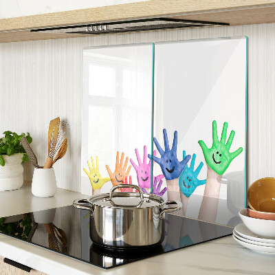 Tábua para cozinha Mãos coloridas sorridentes