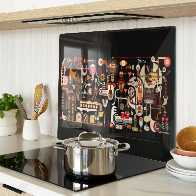 Tábua para corte Padrões abstratos com motivos vegetais