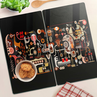 Tábua para corte Padrões abstratos com motivos vegetais