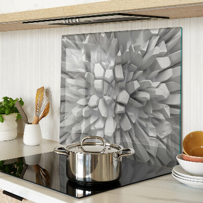 Tábua para cozinha Estruturas cristalinas em tons de cinza