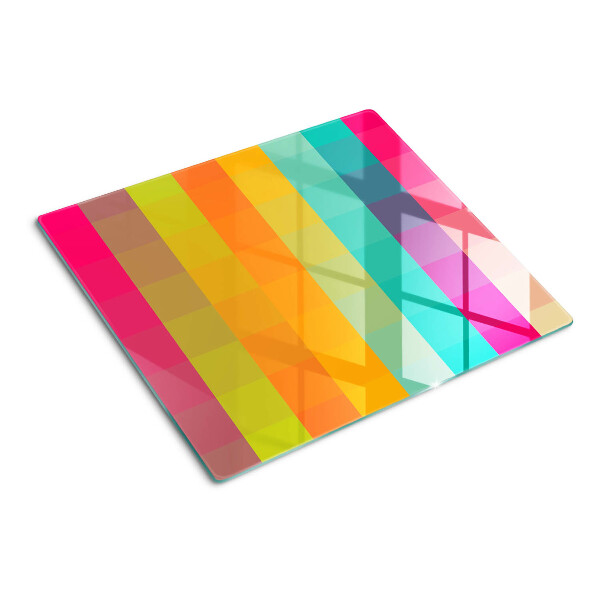 Tábua para cozinha Geometria colorida com gradiente