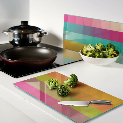 Tábua para cozinha Geometria colorida com gradiente