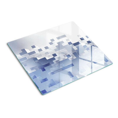 Tábua para corte Padrões geométricos em tons de azul