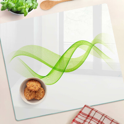 Tábua para cozinha Ondas em tons de verde