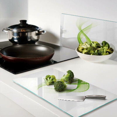 Tábua para cozinha Ondas em tons de verde