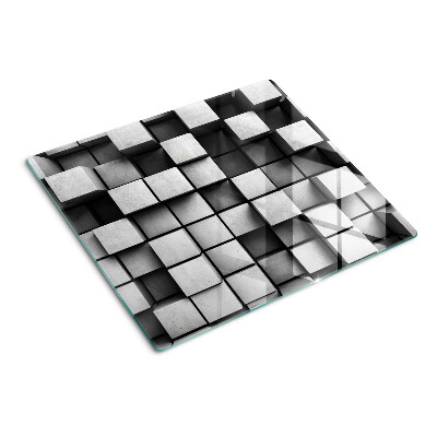 Tábua para cozinha Padrões geométricos em tons de cinza