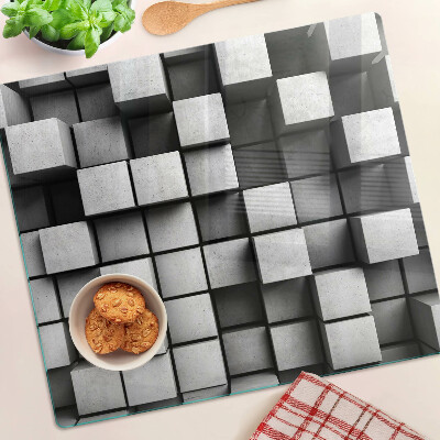 Tábua para cozinha Padrões geométricos em tons de cinza