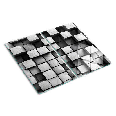 Tábua para cozinha Padrões geométricos em tons de cinza