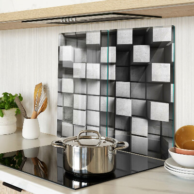 Tábua para cozinha Padrões geométricos em tons de cinza