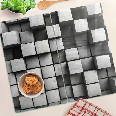 Tábua para cozinha Padrões geométricos em tons de cinza