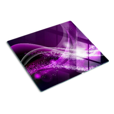Tábua para corte Ondas roxas com efeito de luz
