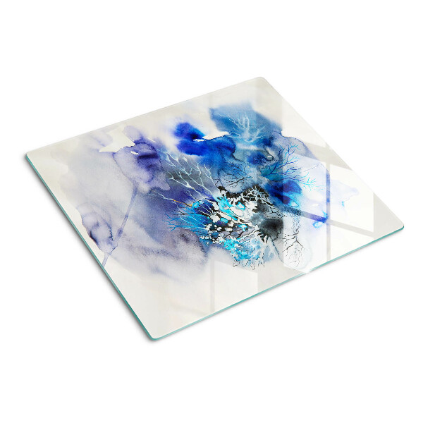 Tábua para corte Padrões azuis abstratos