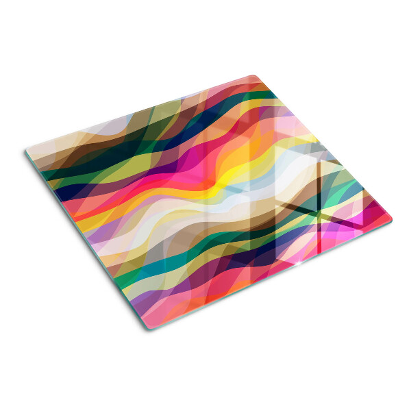 Tábua para cozinha Ondas de cores abstratas