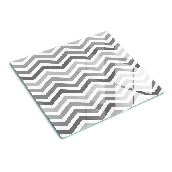Tábua para cozinha Ziguezagues em tons de cinza