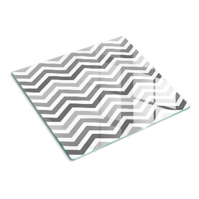 Tábua para cozinha Ziguezagues em tons de cinza