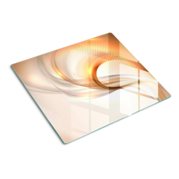 Tábua para cozinha Ondas de luz em tons de dourado