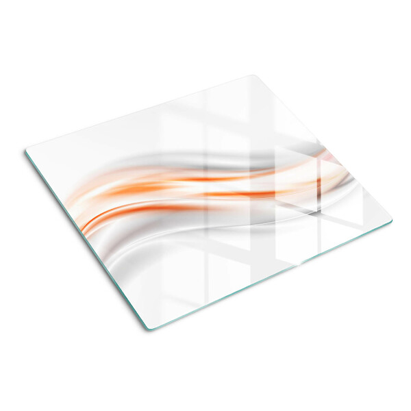 Tábua para cozinha Ondas em tons de laranja e cinza