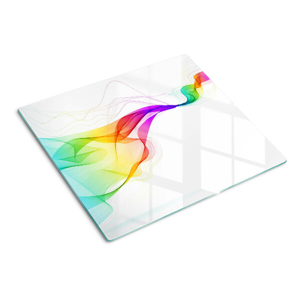 Tábua para cozinha Ondas de cores do arco-íris